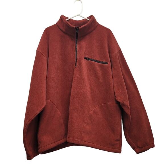 Deluth Trading Co Mens 3XL Polyester Long Sleeve Quarter Zip Fleece Pullover - Picture 1 of 4